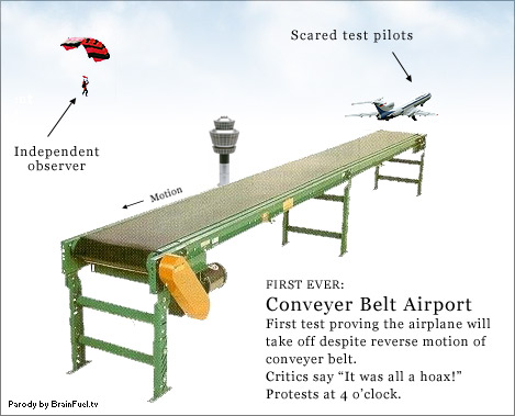 conveyer belt airport takeoff